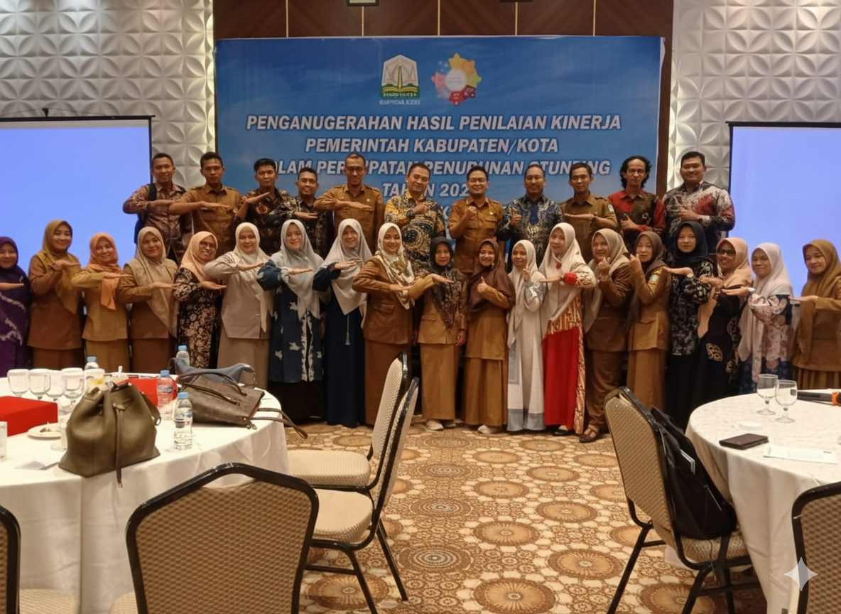 Pemerintah Kabupaten Aceh Utara Raih Harapan II pada Penilaian Kinerja Percepatan Penurunan Stunting Tahun 2024